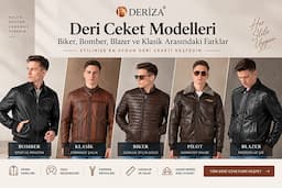 Deri Ceket Modelleri: Biker, Bomber, Blazer ve Klasik